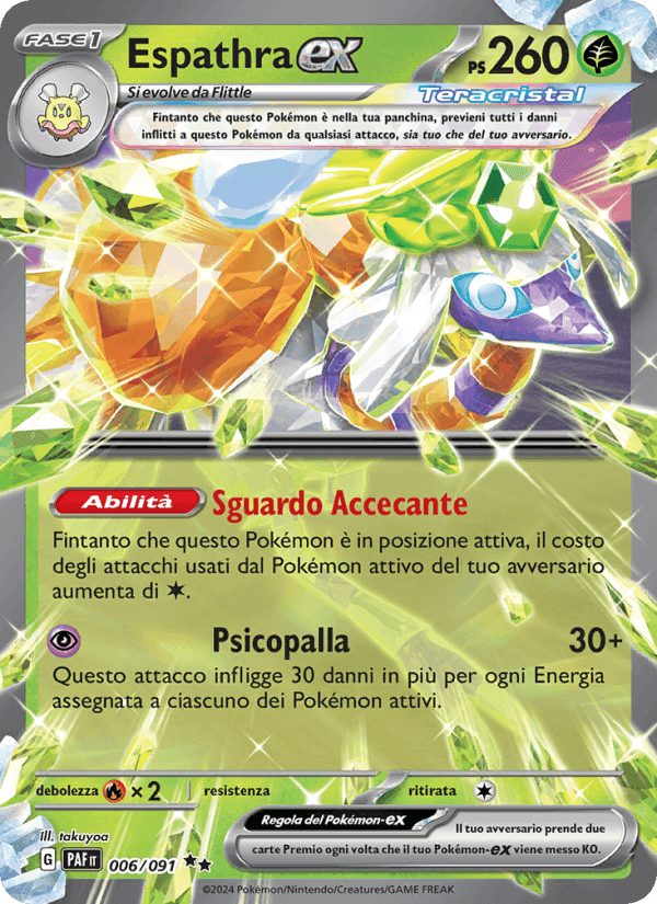 Espathra-ex, carte 006 de Destino di Paldea