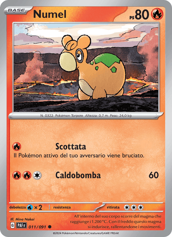 Numel, carta 011 de Destino di Paldea