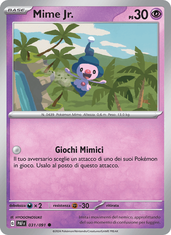 Mime Jr., carta 031 di Destino di Paldea