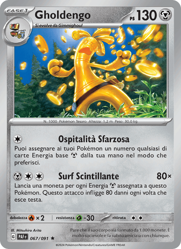 Gholdengo, card 067 from Destino di Paldea