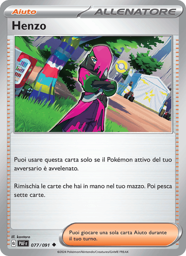 Henzo, carta 077 di Destino di Paldea