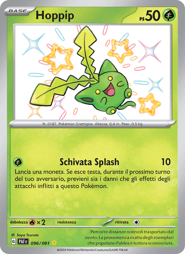 Hoppip, carta 096 de Destino di Paldea