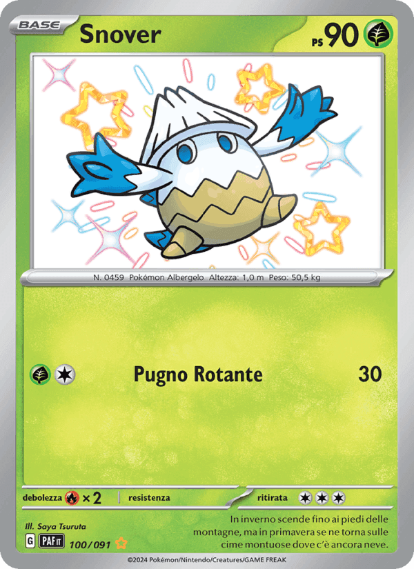 Snover, carta 100 di Destino di Paldea