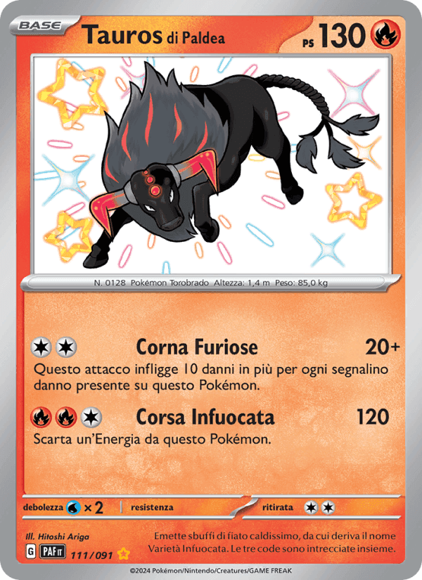 Tauros di Paldea, carta 111 di Destino di Paldea