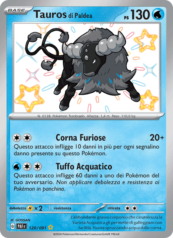 Destino di Paldea の 120 番、Tauros di Paldea