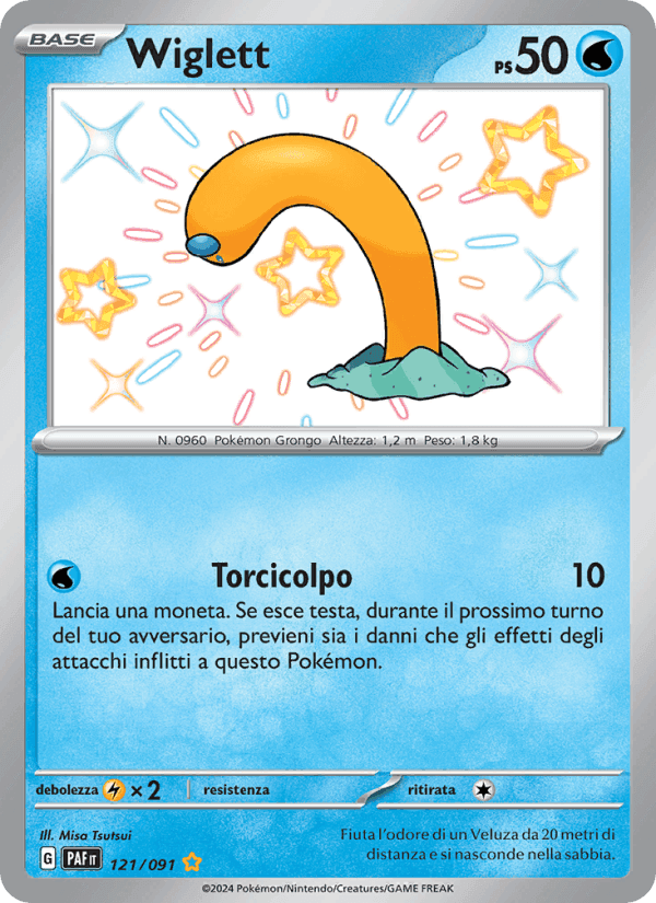 Wiglett, carta 121 de Destino di Paldea