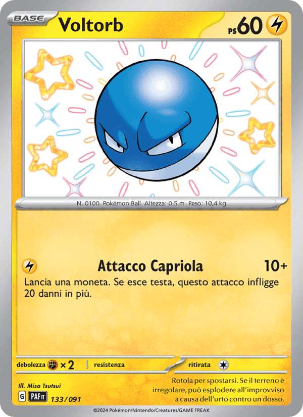 Voltorb, carta 133 di Destino di Paldea
