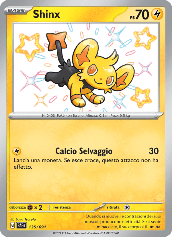Shinx, carta 135 di Destino di Paldea