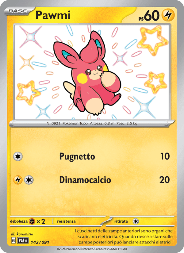 Pawmi, carta 142 de Destino di Paldea