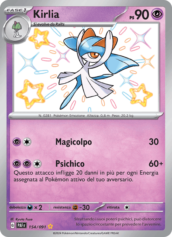 Kirlia, carta 154 di Destino di Paldea