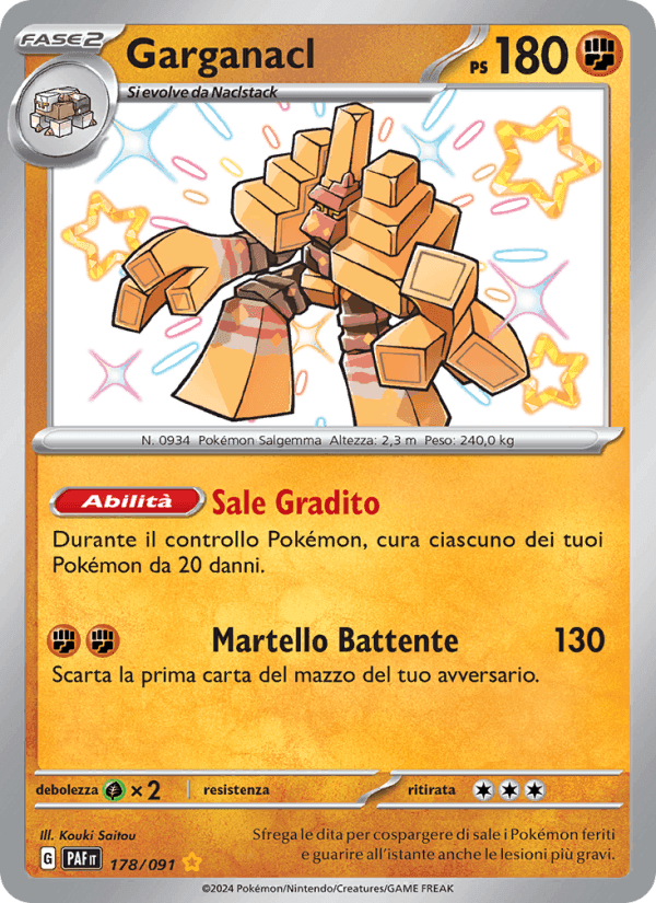Garganacl, carta 178 di Destino di Paldea