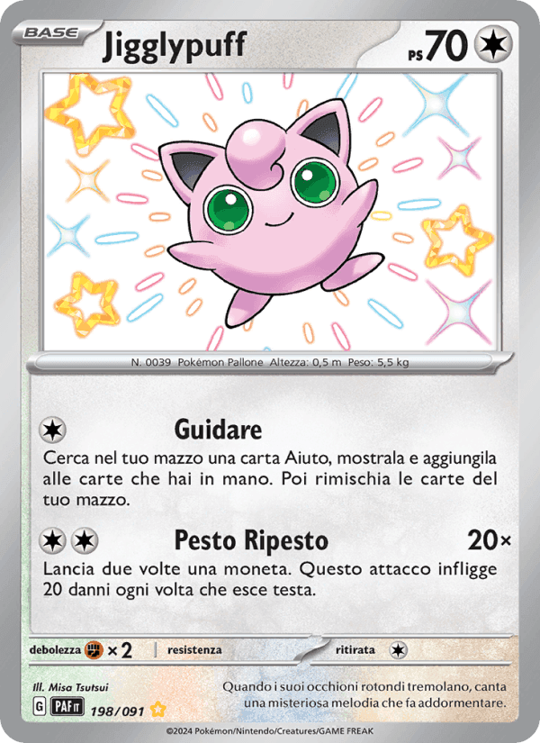 Jigglypuff, carta 198 di Destino di Paldea