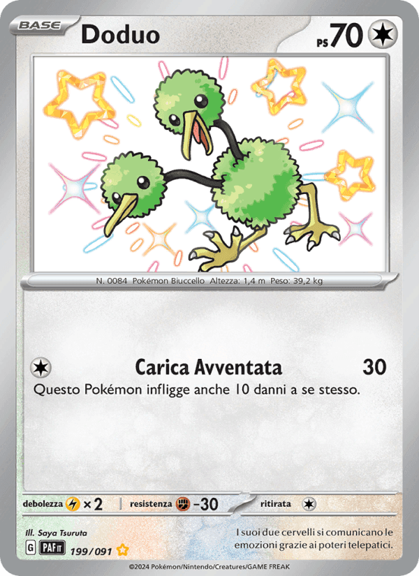 Doduo, carta 199 di Destino di Paldea