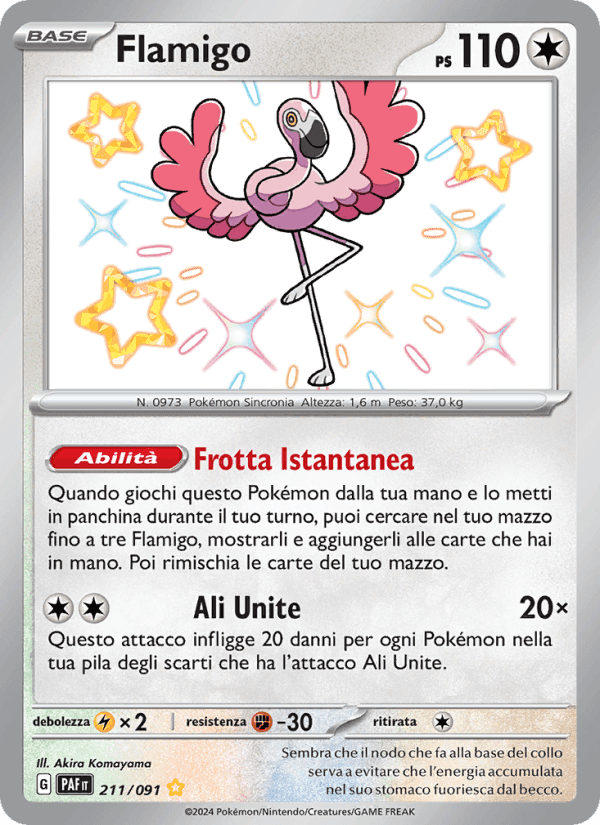 Flamigo, carta 211 di Destino di Paldea