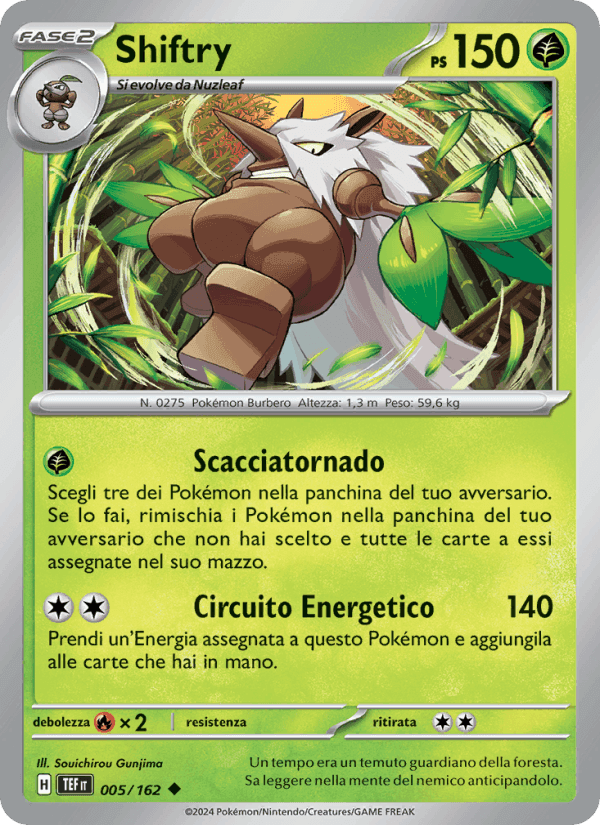 Shiftry, carte 005 de Cronoforze