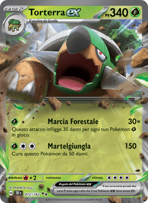 Torterra-ex, carta 012 di Cronoforze