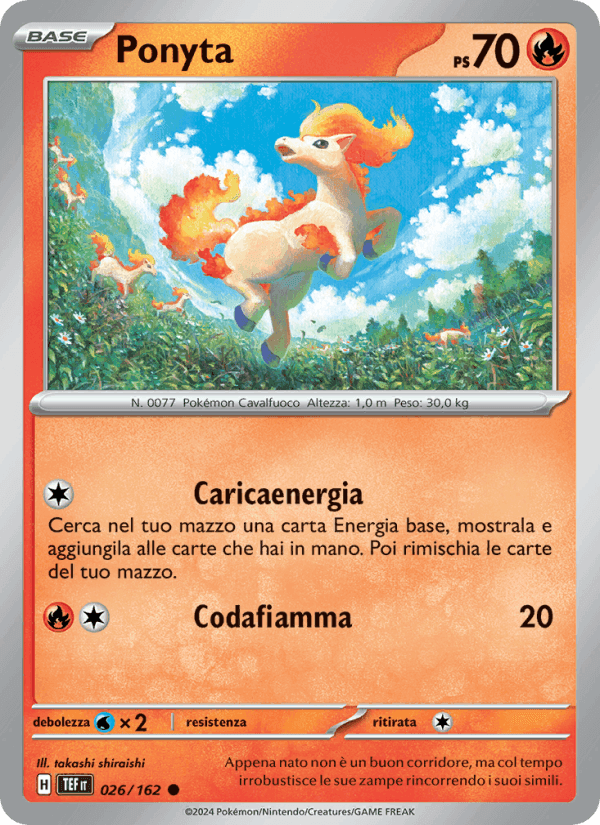 Ponyta, carta 026 de Cronoforze