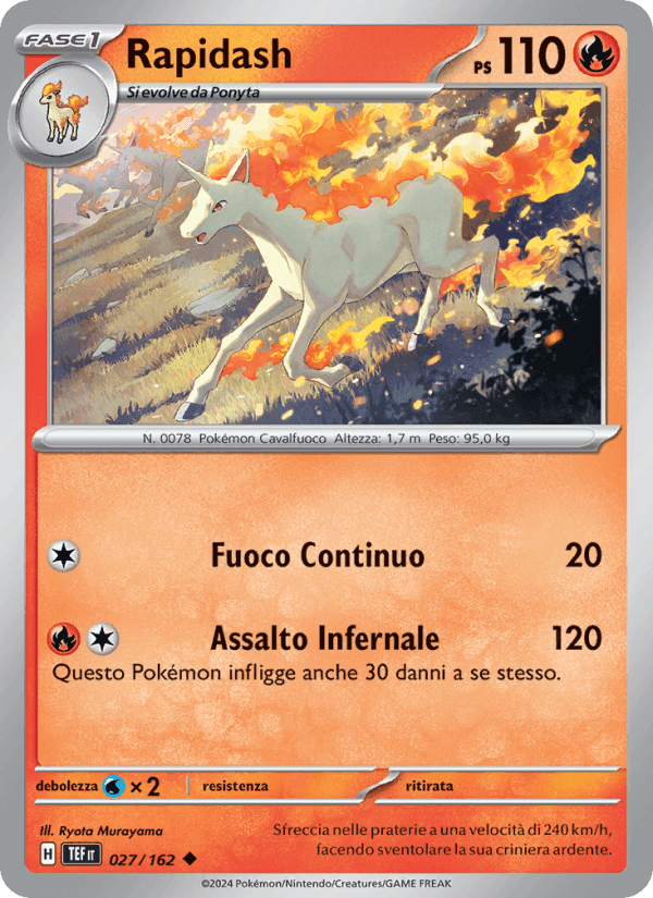 Rapidash, carte 027 de Cronoforze