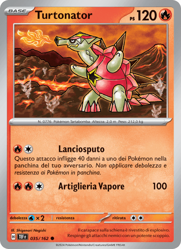 Turtonator, carte 035 de Cronoforze
