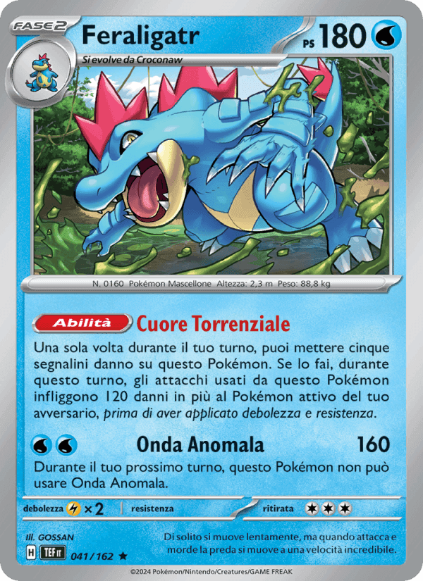 Feraligatr, carte 041 de Cronoforze