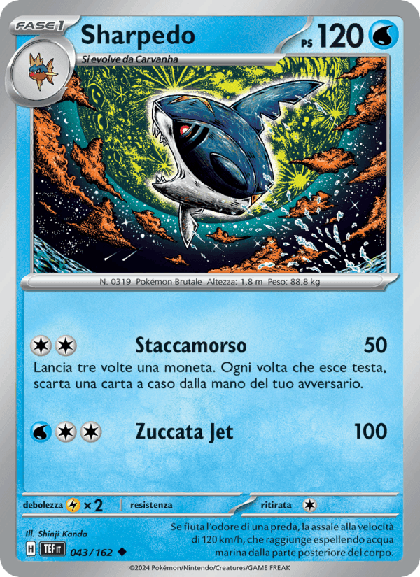 Sharpedo, carte 043 de Cronoforze
