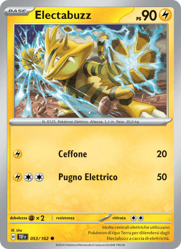 Electabuzz, carta 053 di Cronoforze