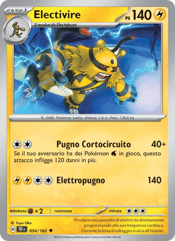 Electivire, carte 054 de Cronoforze