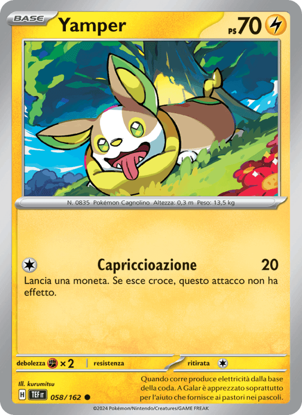 Yamper, carta 058 di Cronoforze