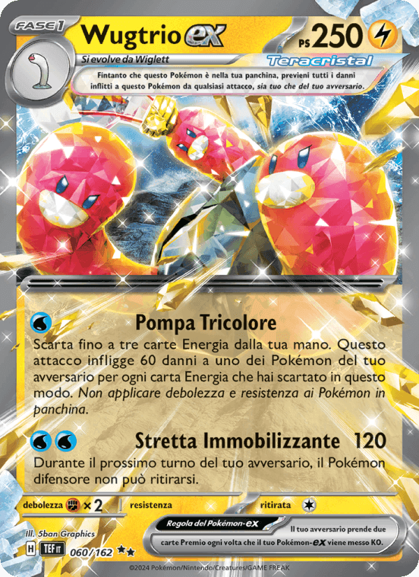 Wugtrio-ex, carte 060 de Cronoforze