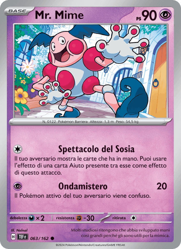 Mr. Mime, carta 063 di Cronoforze