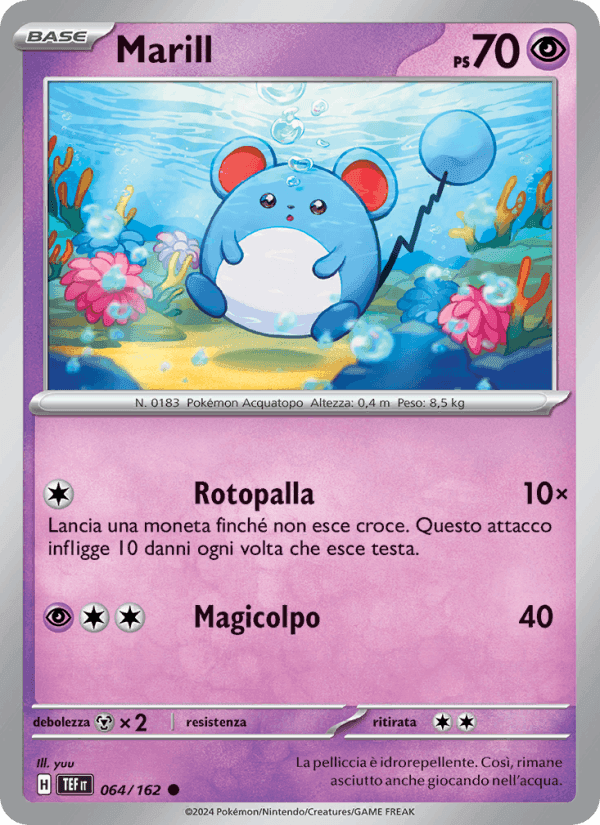 Marill, carta 064 di Cronoforze