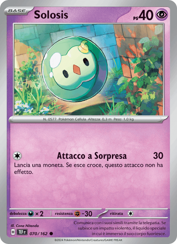 Solosis, carta 070 di Cronoforze