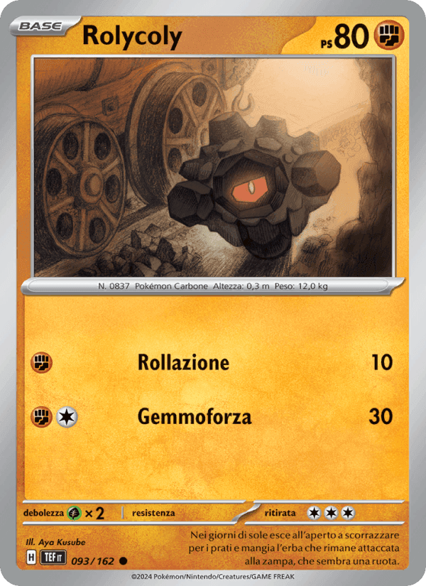 Rolycoly, card 093 from Cronoforze