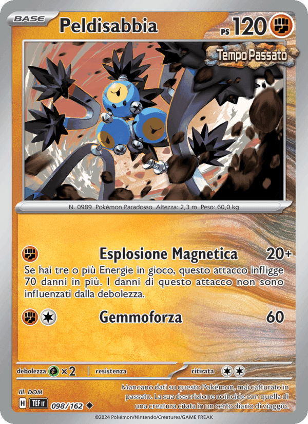 Peldisabbia, carta 098 di Cronoforze
