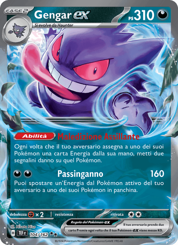 Gengar-ex, card 104 from Cronoforze