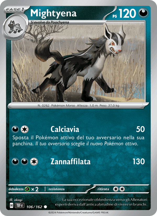 Mightyena, carta 106 di Cronoforze