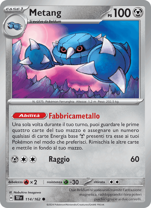 Metang, carta 114 de Cronoforze