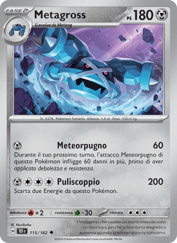 Metagross, carta 115 de Cronoforze