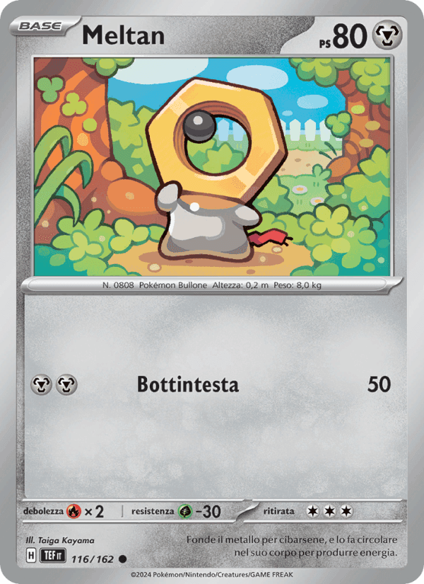 Meltan, carta 116 di Cronoforze