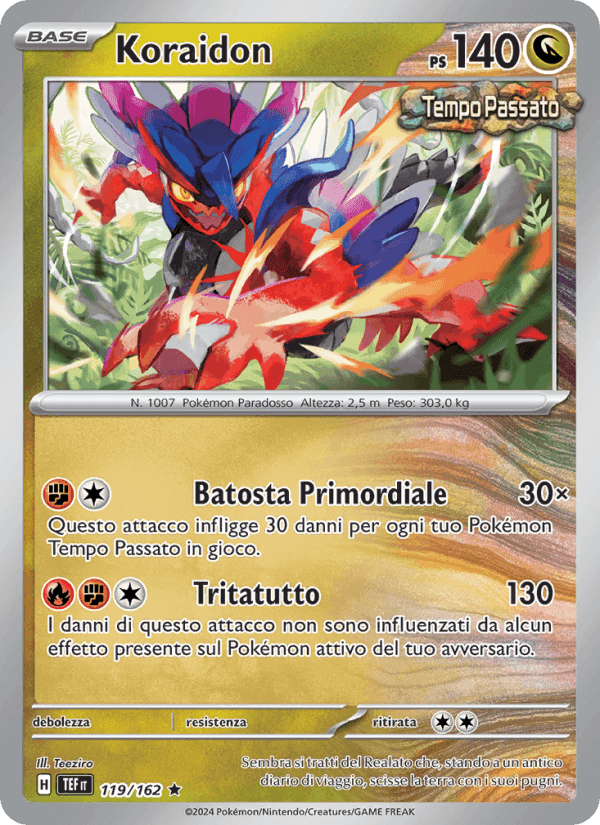 Koraidon, carta 119 di Cronoforze