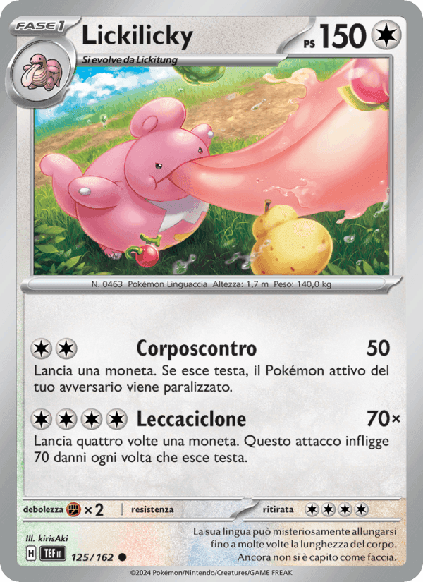 Lickilicky, carta 125 di Cronoforze