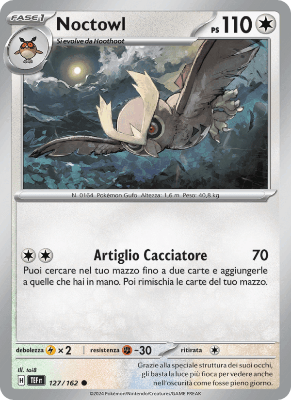 Noctowl, carta 127 de Cronoforze