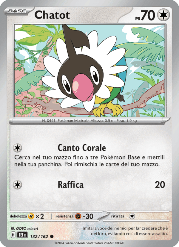 Chatot, carta 132 di Cronoforze