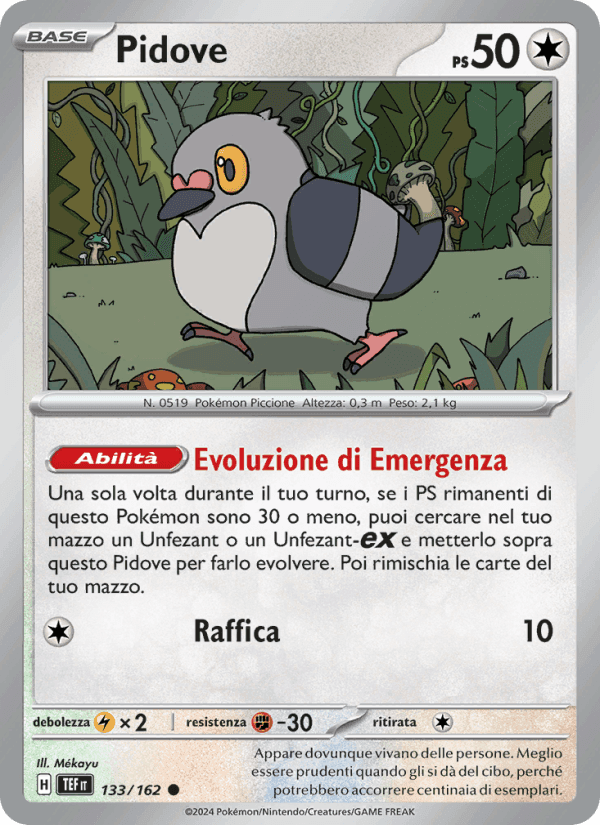 Pidove, carta 133 di Cronoforze
