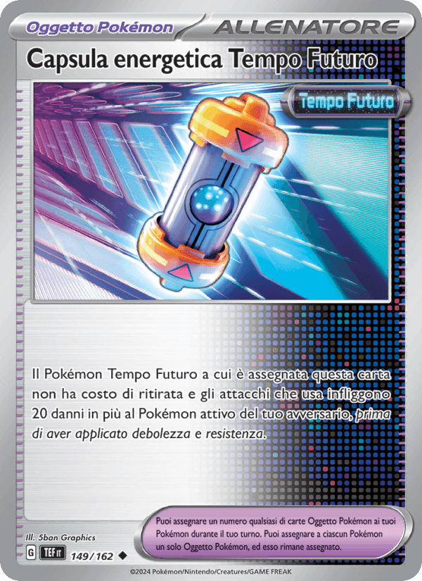 Capsula energetica Tempo Futuro, carta 149 di Cronoforze