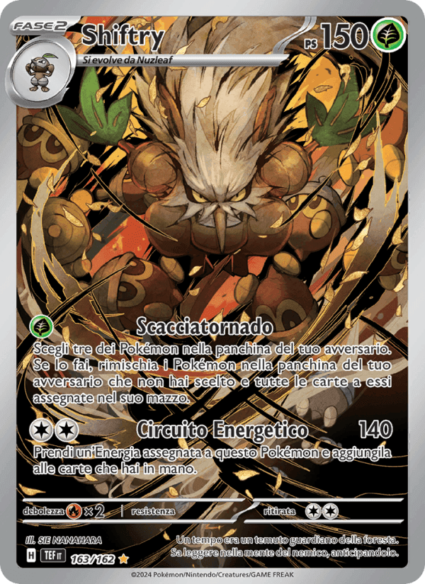 Shiftry, carta 163 di Cronoforze