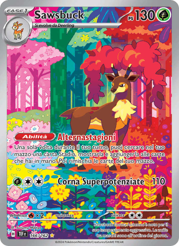 Sawsbuck, carta 166 di Cronoforze