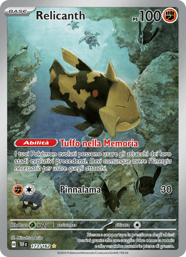 Relicanth, carta 173 di Cronoforze