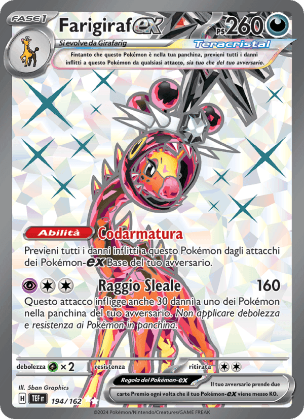 Farigiraf-ex, card 194 from Cronoforze