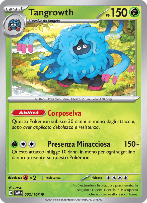 Tangrowth, carta 002 di Crepuscolo Mascherato